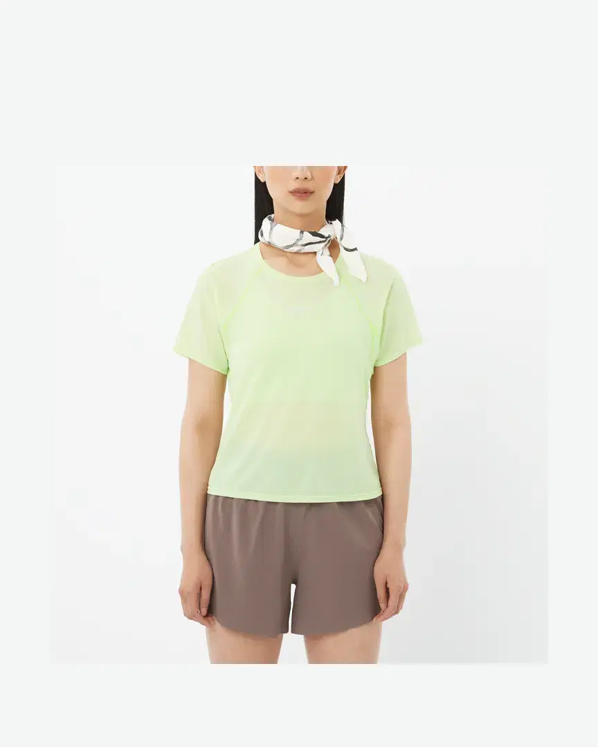 Salomon Shakeout Air Crop Ss Tee W - Women (27) au meilleur prix !