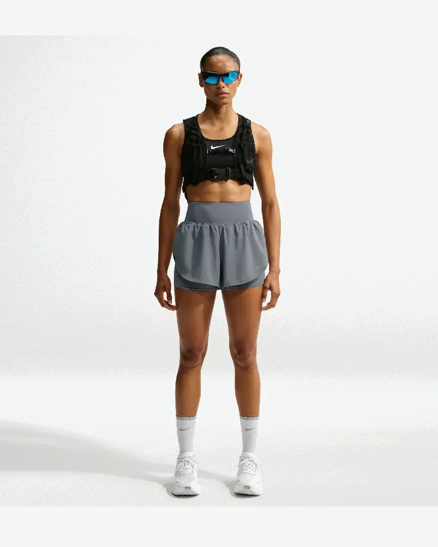 Short 2-en-1 Dri-FIT de cintura alta Nike Flow Mujer
