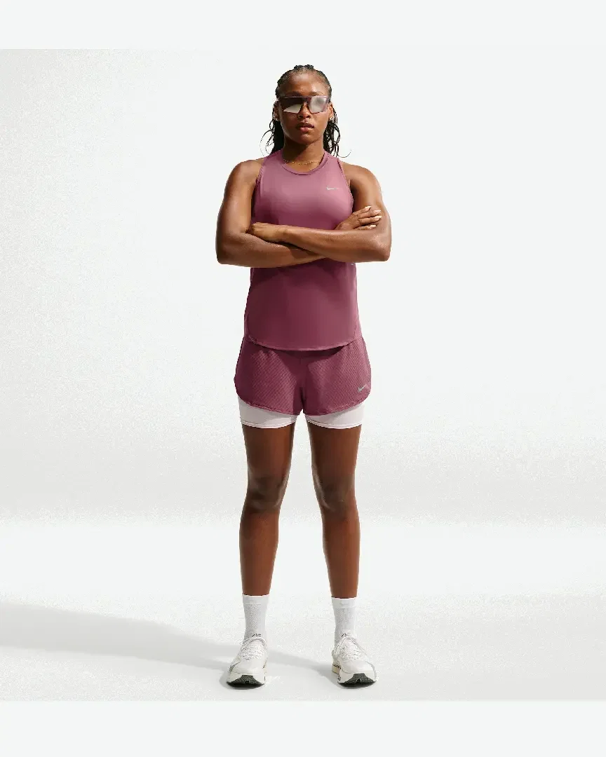 Short 2-en-1 de malla Dri-Fit Nike Flow Mujer