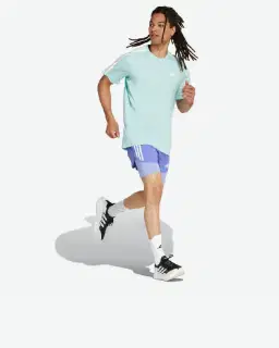 Pantalones cortos Adidas 2-en-1 Own The Run 3 Rayas Hombre – 3/4