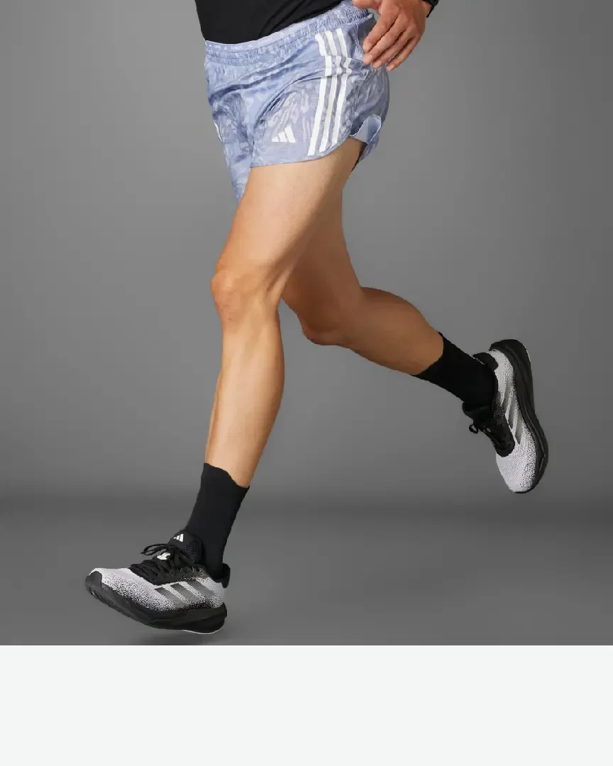 Pantalón corto Adidas Own The Run 3 Rayas Hombre
