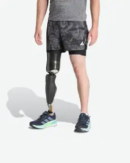 Short Adidas Own The Run Spray Dye 2 en 1 Hombre – 1/4