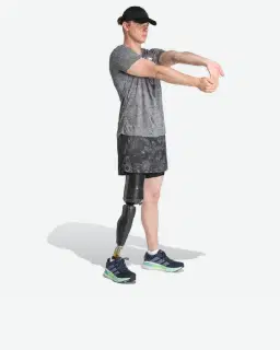 Short Adidas Own The Run Spray Dye 2 en 1 Hombre – 3/4