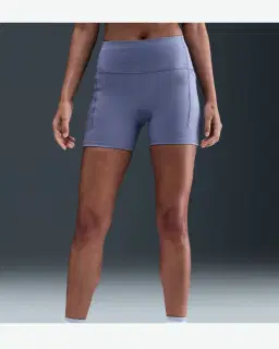 Pantalón corto ajustado de cintura alta con bolsillos 10 cm Nike Swift Mujer – 2/4