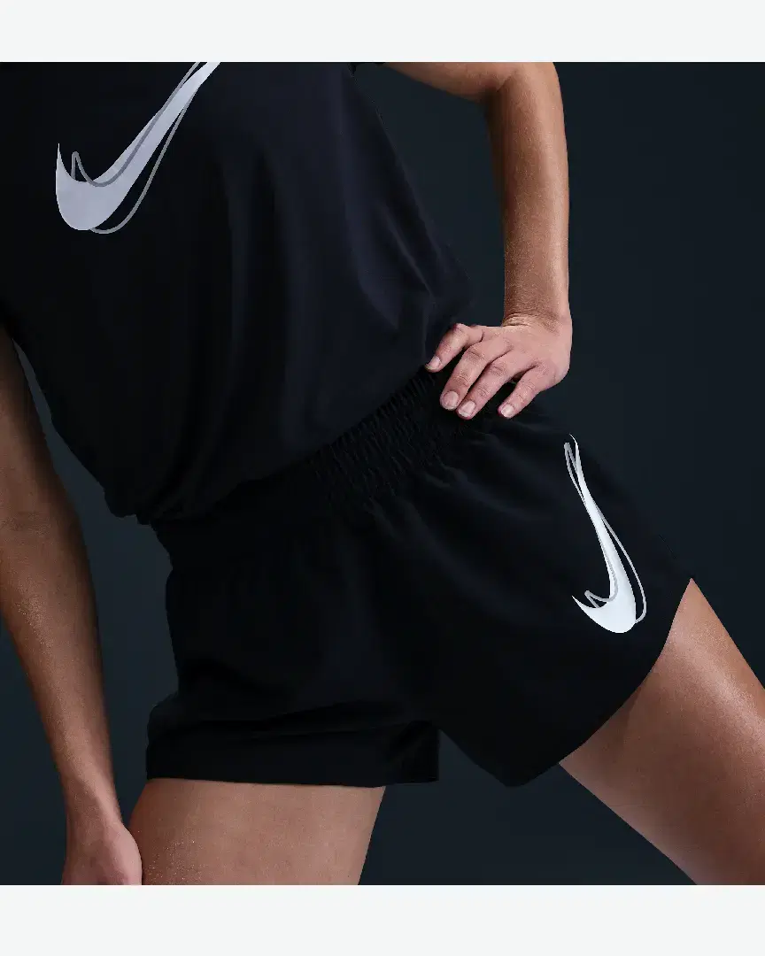 Pantalón Corto de Cintura Media con Short Interior Integrado Dri-Fit Nike One W - HJ2195-010 (1) au meilleur prix !