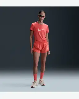 Pantalón Corto de Cintura Media con Short Interior Integrado Dri-Fit Nike One Mujer – 1/4