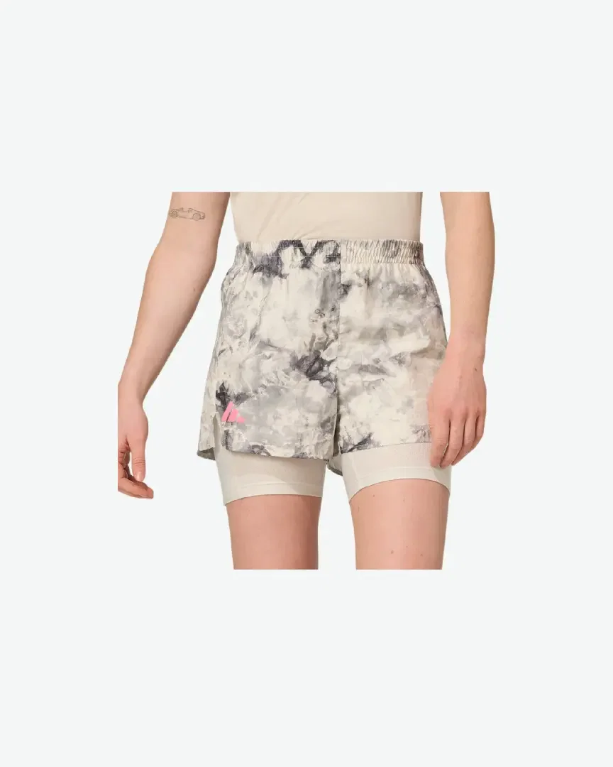 Pantalones cortos Adidas Own The Run Spray Dye 2 en 1 Mujer