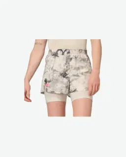 Pantalones cortos Adidas Own The Run Spray Dye 2 en 1 Mujer – 1/4