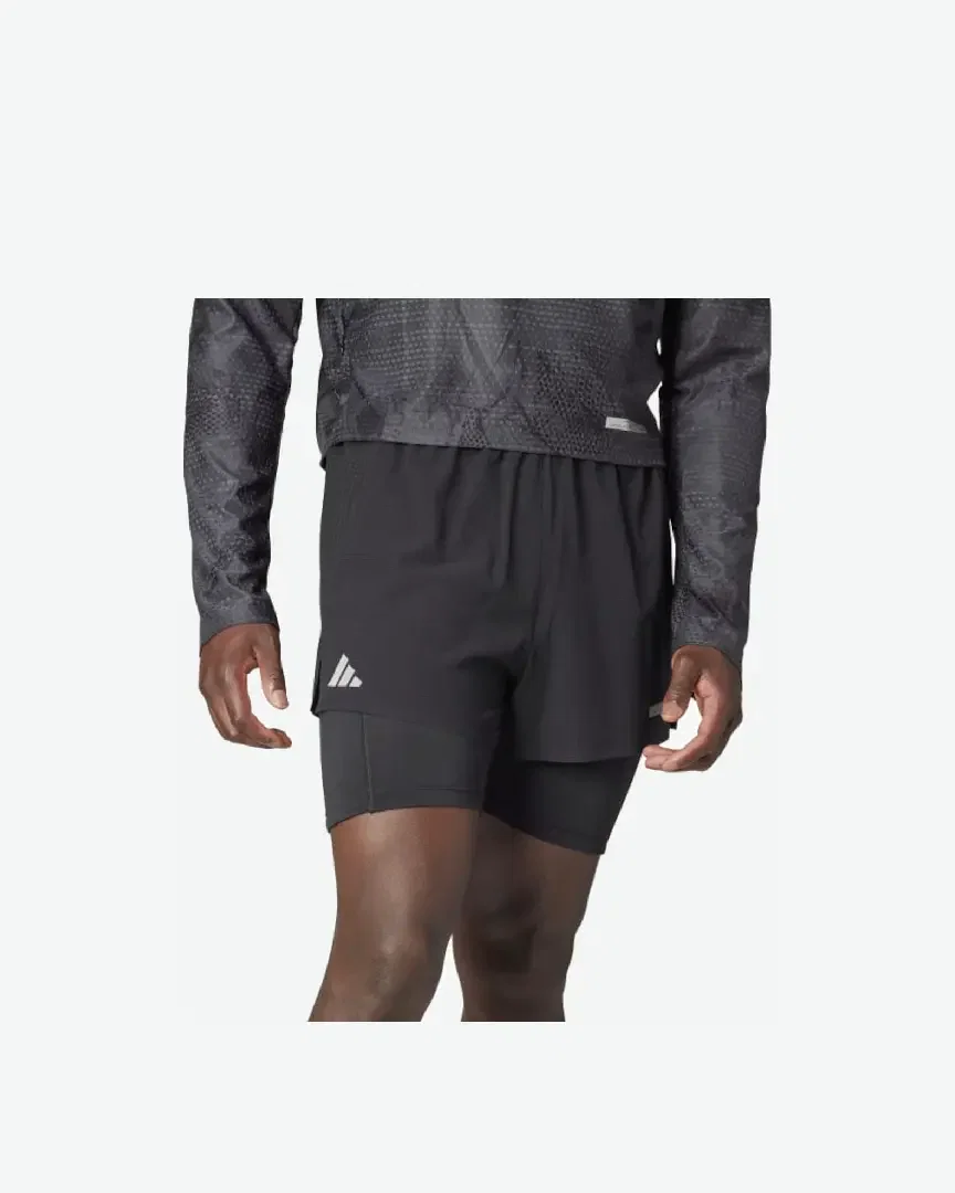 Short Adidas de Running Reflectante 2 en 1 Ultimate M