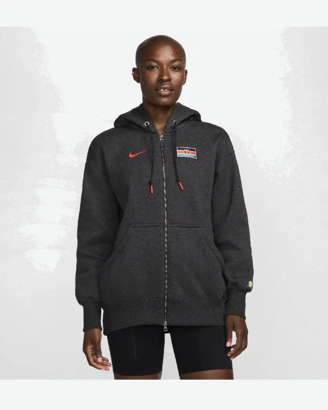 Sudadera con capucha oversize con cremallera Nike Team Kenya Phoenix Fleece W