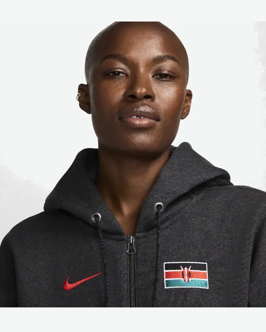 Sudadera con capucha oversize con cremallera Nike Team Kenya Phoenix Fleece W - FJ3226-032 (2) au meilleur prix !