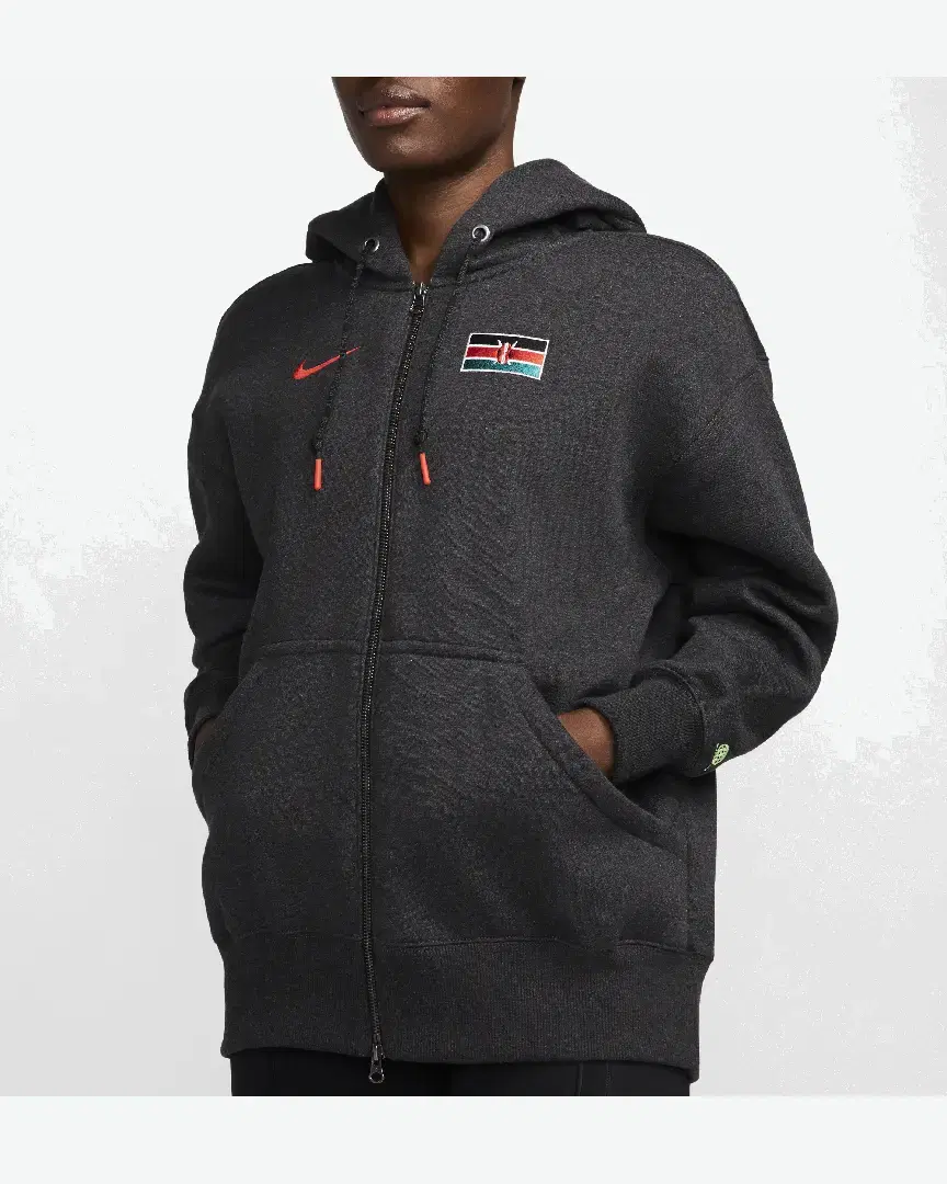Sudadera con capucha oversize con cremallera Nike Team Kenya Phoenix Fleece W - FJ3226-032 (3) au meilleur prix !