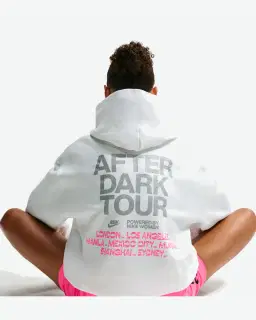 Sudadera con capucha oversize Nike Studio Fleece de peso medio "After Dark Tour" Mujer – 2/4