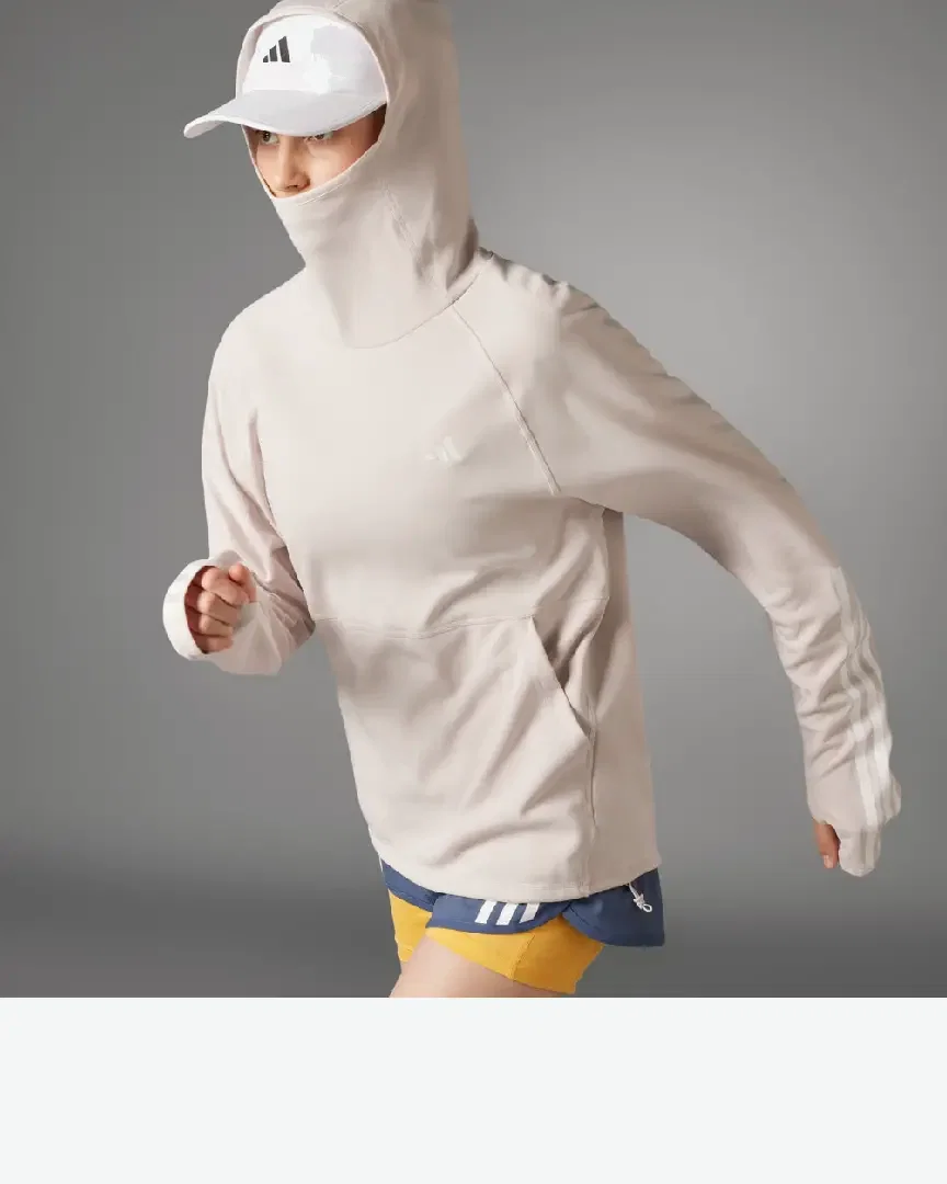 Sudadera Adidas Con Capucha Own The Run 3 Bandas Mujer