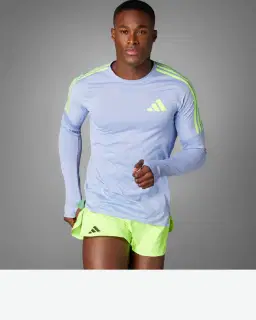 Camiseta Adidas de Manga Larga de Running Adizero Mujer – 1/4