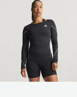 Camiseta Adidas de Manga Larga de Running Adizero Mujer – 1/4