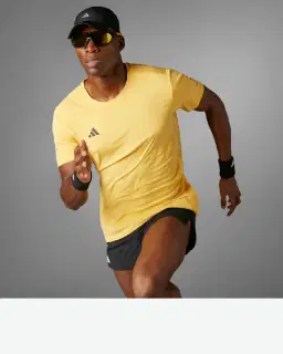 Camiseta Adidas de running Adizero Essentials Hombre – 1/4