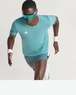 Camiseta Adidas de running Adizero Essentials Hombre – 1/4