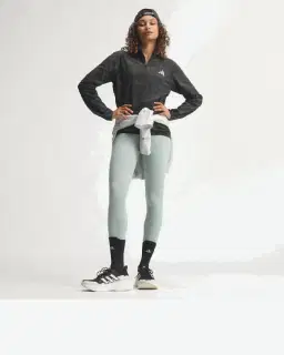 Camiseta Adidas De Running Demi-Zip Adi365 Mujer – 3/4