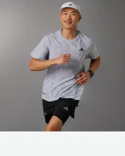 Camiseta Adidas de running técnica Ultimate Heat Rdy Hombre – 1/4