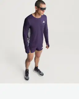 Camiseta Adidas de Manga Larga de Running Adizero Mujer – 1/4