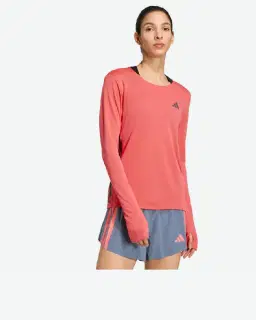 Camiseta Adidas de Manga Larga de Running Adizero Mujer – 1/4