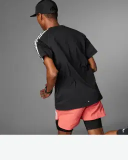 Camiseta Adidas Own The Run 3 Rayas Hombre – 2/4