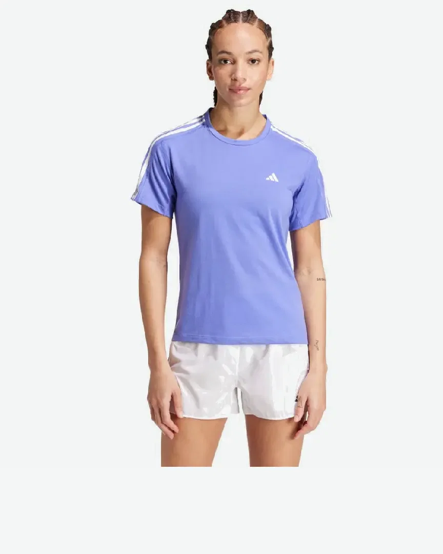 Camiseta Adidas Own The Run 3 Rayas Hombre
