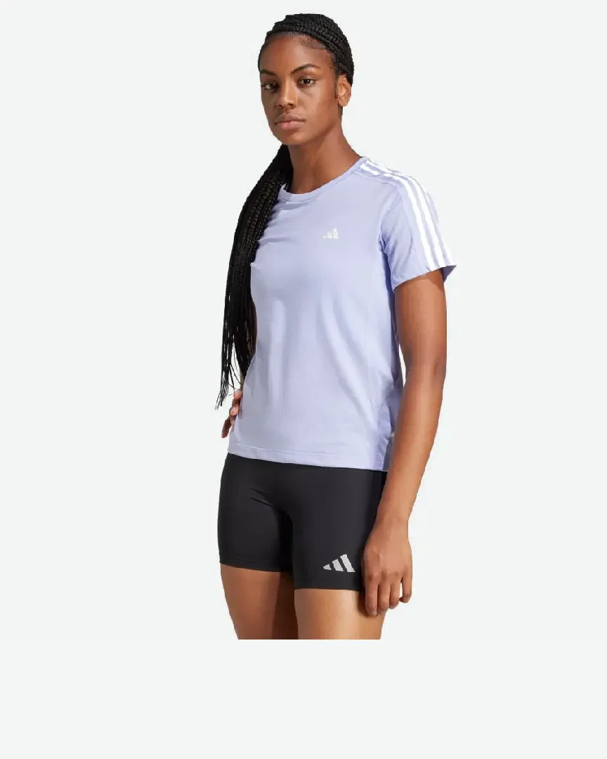 Camiseta Adidas Own The Run 3 Rayas Hombre