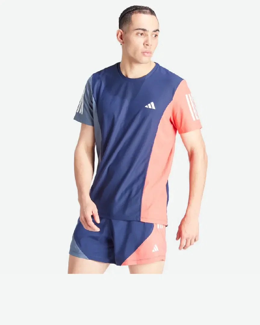 Camiseta Adidas Own The Run Colorblock Hombre