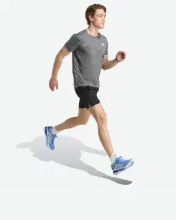 Camiseta Adidas Own The Run Melange Hombre – 3/4