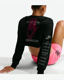 Camiseta Ultra-Corta Dri-Fit Nike After Dark Tour Mujer – 2/4