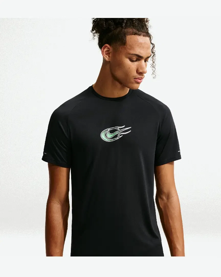 Camiseta de manga corta con patrones reflectantes Dri-Fit Adv Nike Stride M