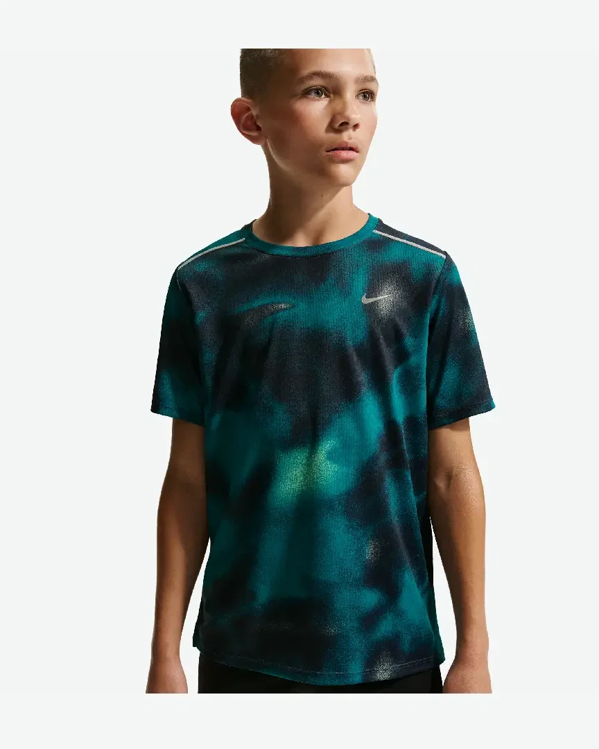 Camiseta de manga corta Dri-Fit Nike Miler para niño