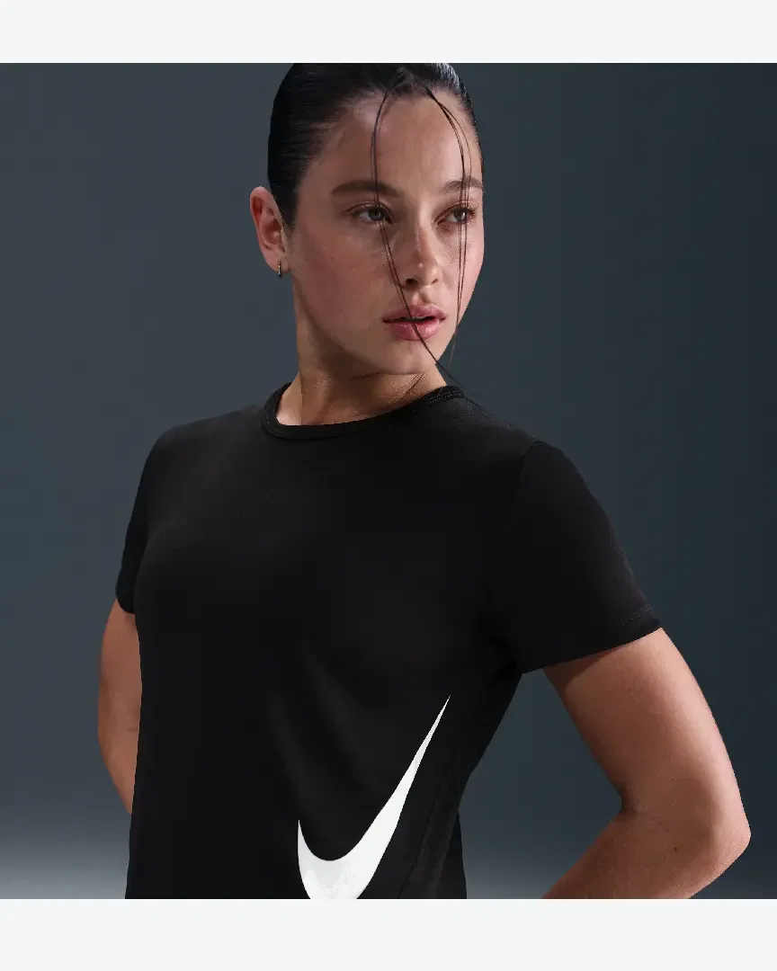 Camiseta de manga corta Dri-Fit Nike Tempo Swoosh Run W