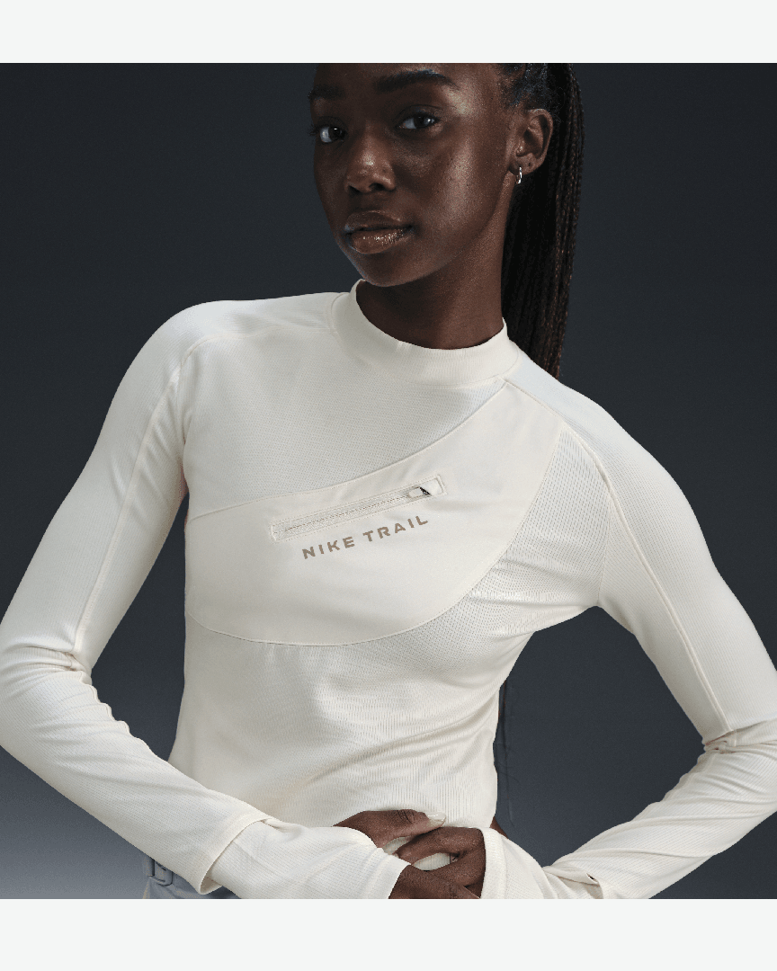 Tee-Shirt À Manches Longues Et Poches Dri-Fit Nike Trail W