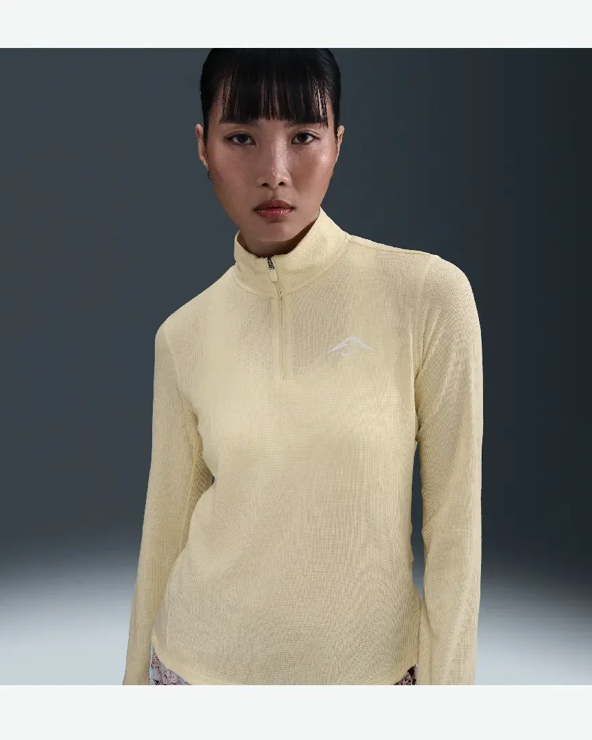 Camiseta de segunda capa Dri-Fit con cremallera 1/4 Nike Trail Mujer