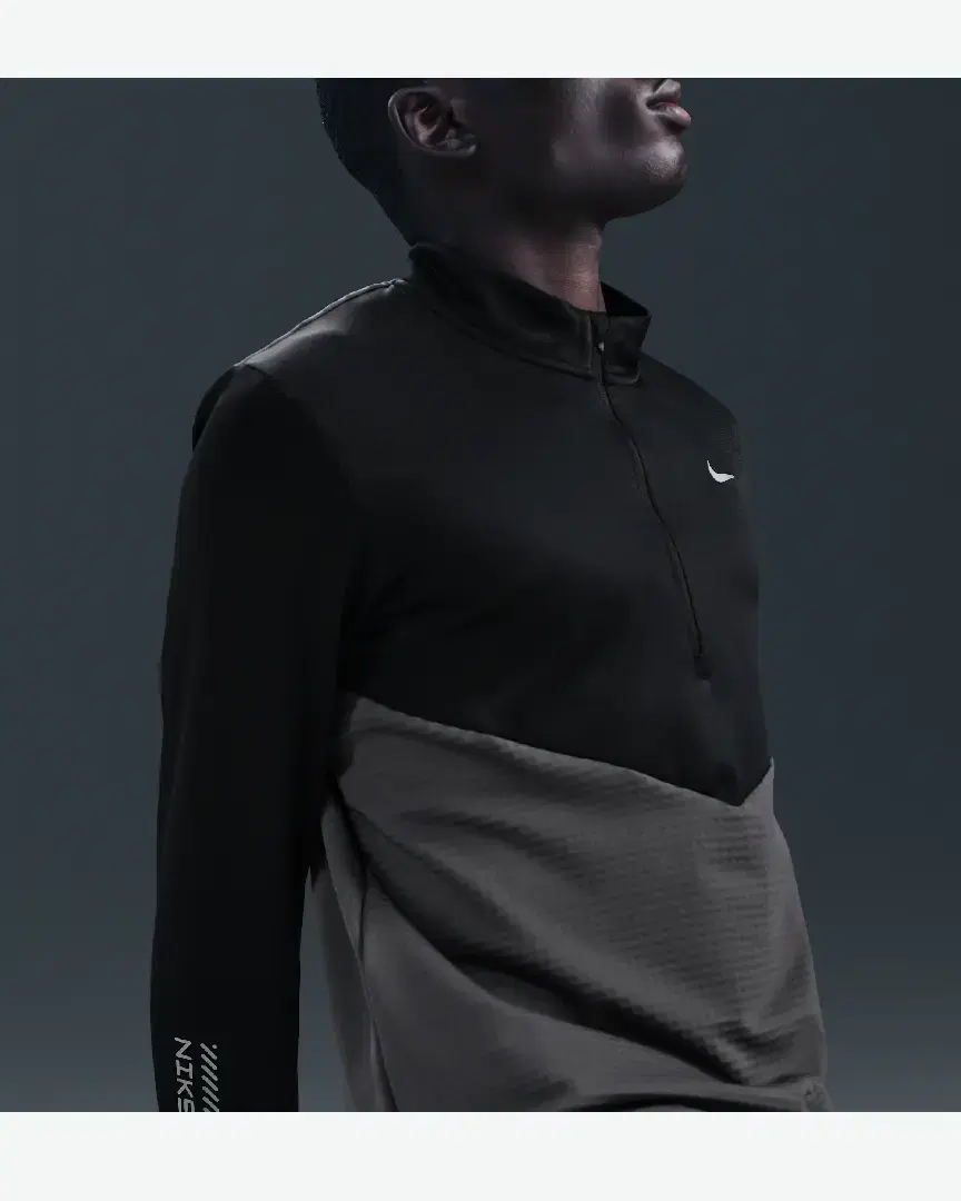 Camiseta de invierno de media cremallera Nike Pacer M - HV2671-060 (2) au meilleur prix !