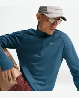Camiseta de invierno con media cremallera Therma-Fit Nike Miler Hombre – 3/4