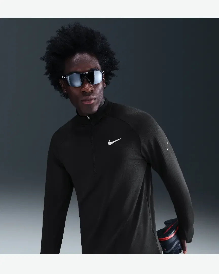 Camiseta de invierno de media cremallera Therma-Fit Repel Nike Stride Hombre