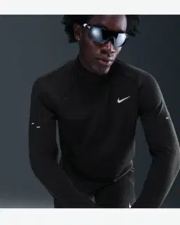 Camiseta de invierno de media cremallera Therma-Fit Repel Nike Stride Hombre – 3/4