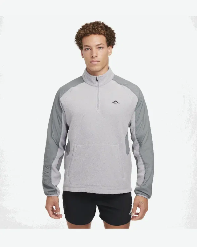Camiseta de tejido de forro polar con cremallera 1/4 Nike Trail Polartec® M