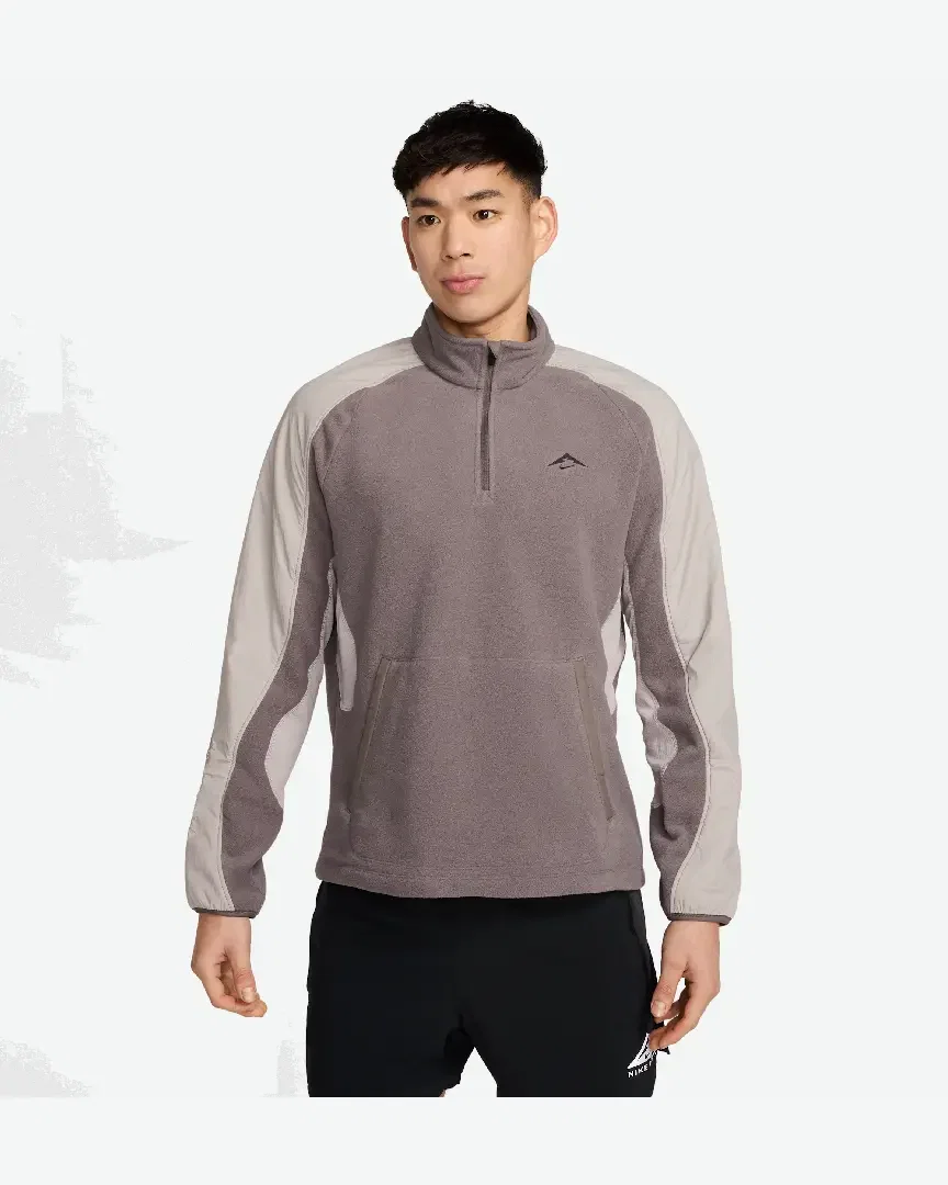 Camiseta de tejido de forro polar con cremallera 1/4 Nike Trail Polartec® Hombre