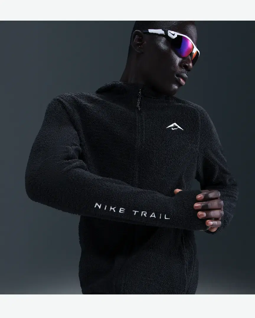 Chaqueta de tejido polar Dri-Fit Nike Trail M - HV2664-010 (2) au meilleur prix !