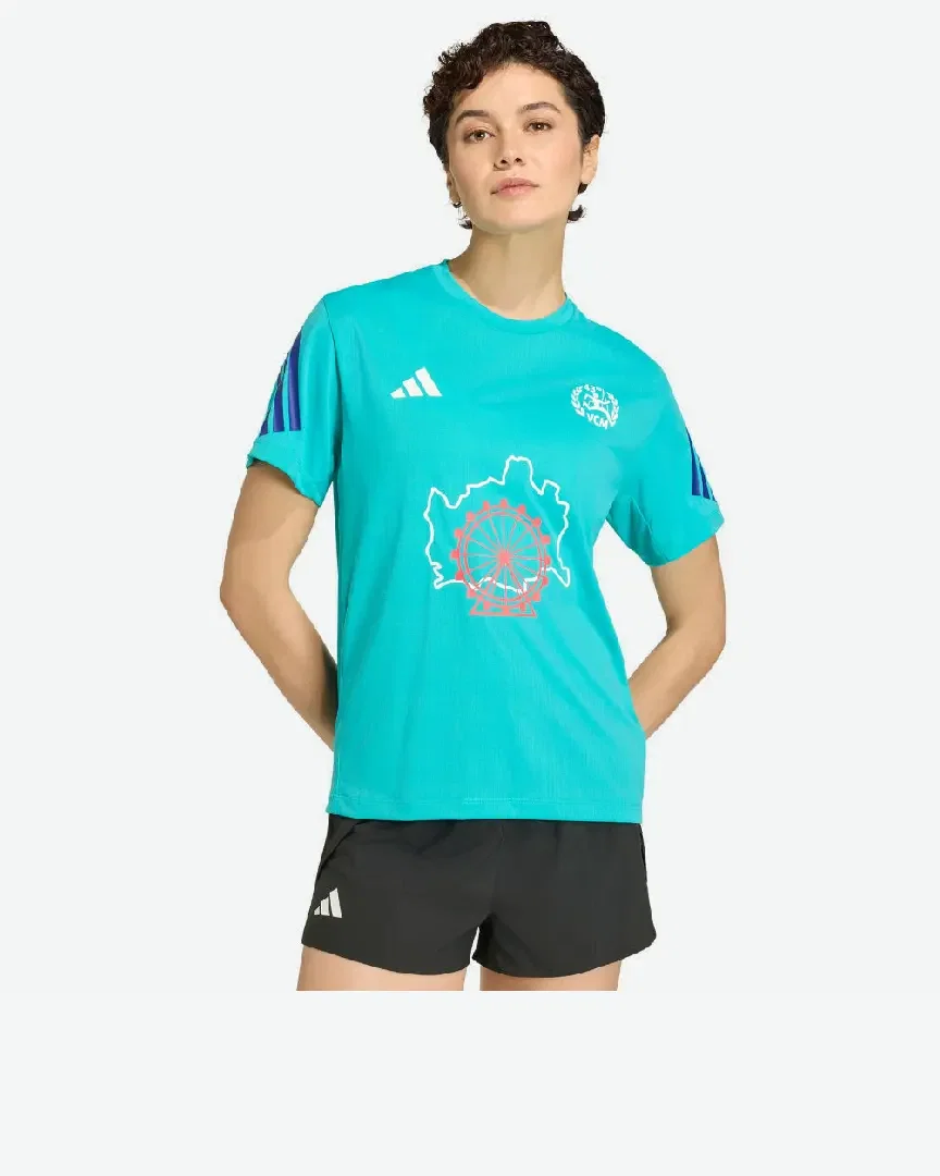 Camiseta de manga corta del evento de maratón Adidas de Viena Mujer
