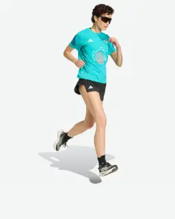 Camiseta de manga corta del evento de maratón Adidas de Viena Mujer – 3/4